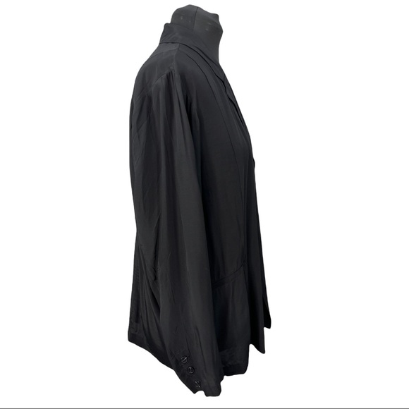 Black TORRID Textured Woven Boyfriend Blazer Size 3/3X - Picture 7 of 13